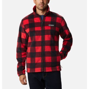 Columbia Muške Jakne - Steens Mountain Printed Fleece Plave Crvene | NAFU-17094